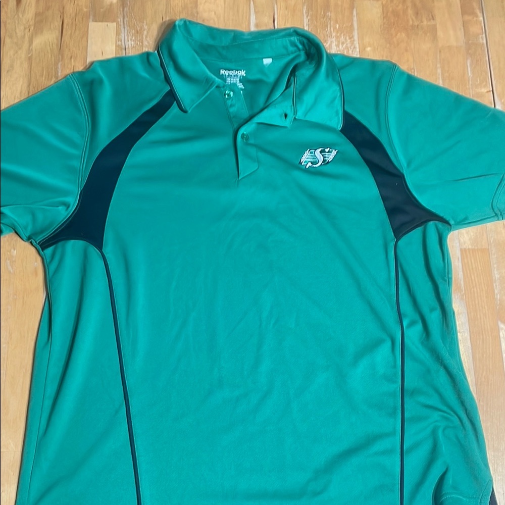 Reebok CFL Saskatchewan Rough Riders polo shirt